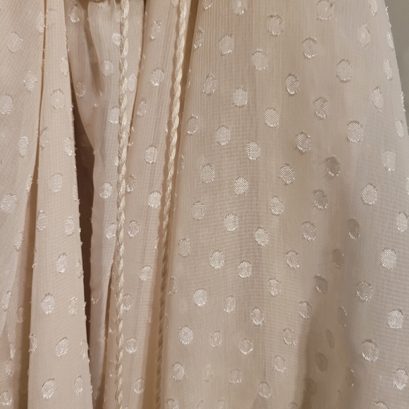 F21 Lace Textured Tunic Cream Colored - Picture 7 of 9